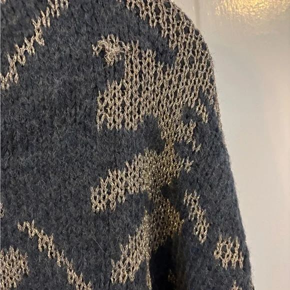 NKN Nekane Barcelona Jacquard Wool blend Medium, Lurex NWT, soft made in Spain - Picture 4 of 7